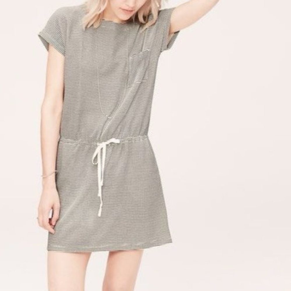 Lou & Gray Drawstring Waist Casual Dress